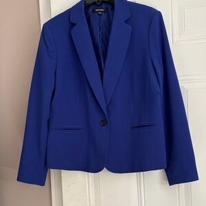 Nine West Women's Royal Blue Suit Jacket. Size 16. Lined.